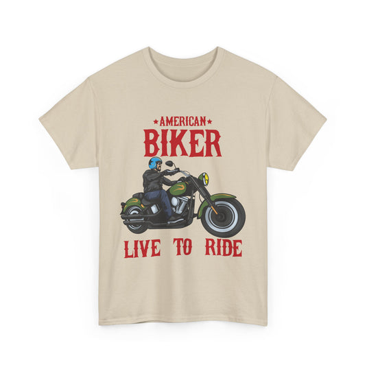 American Biker Motorcycle T-Shirt