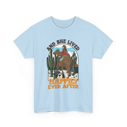 And She Lived Happily Ever After Western T-Shirt