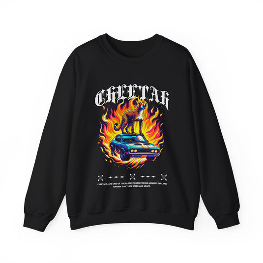 Cheetah Muscle Car Sweatshirt