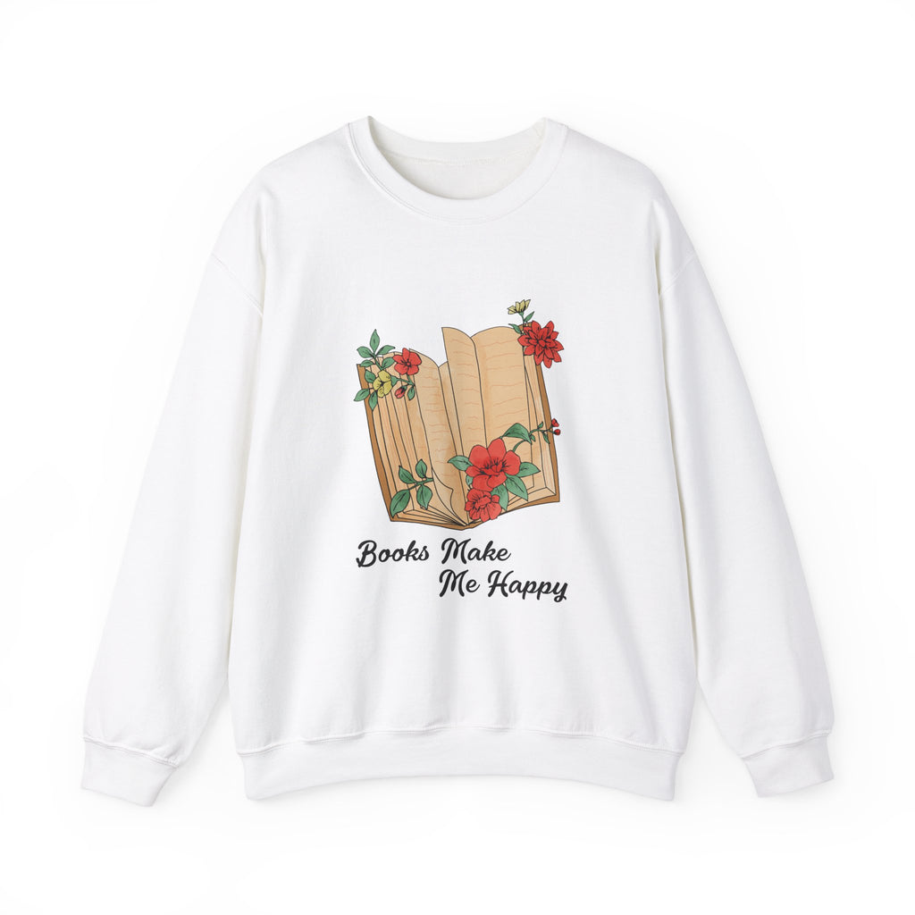 Books Make Me Happy Sweatshirt