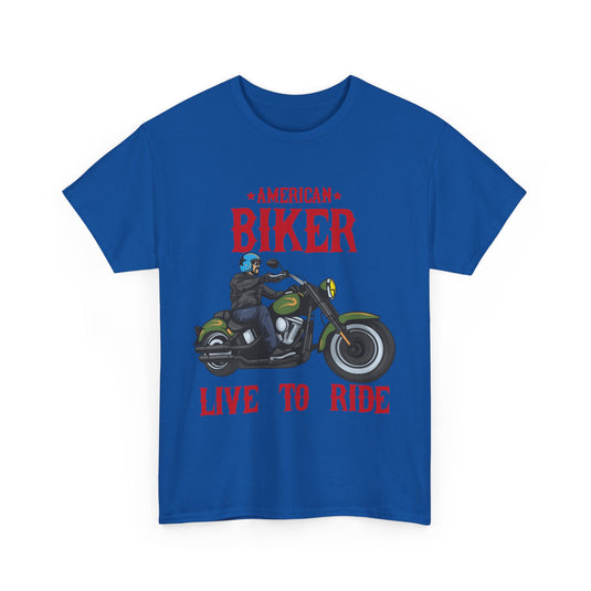 American Biker Motorcycle T-Shirt