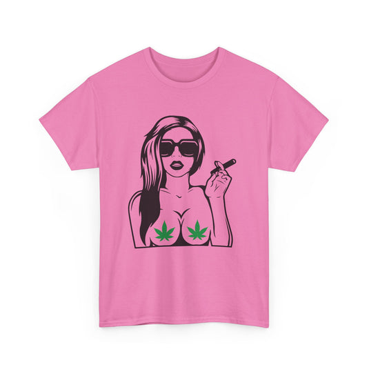 Woman Smoking Joint Cannabis T-Shirt