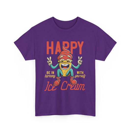 Happy Ice Cream Food T-Shirt