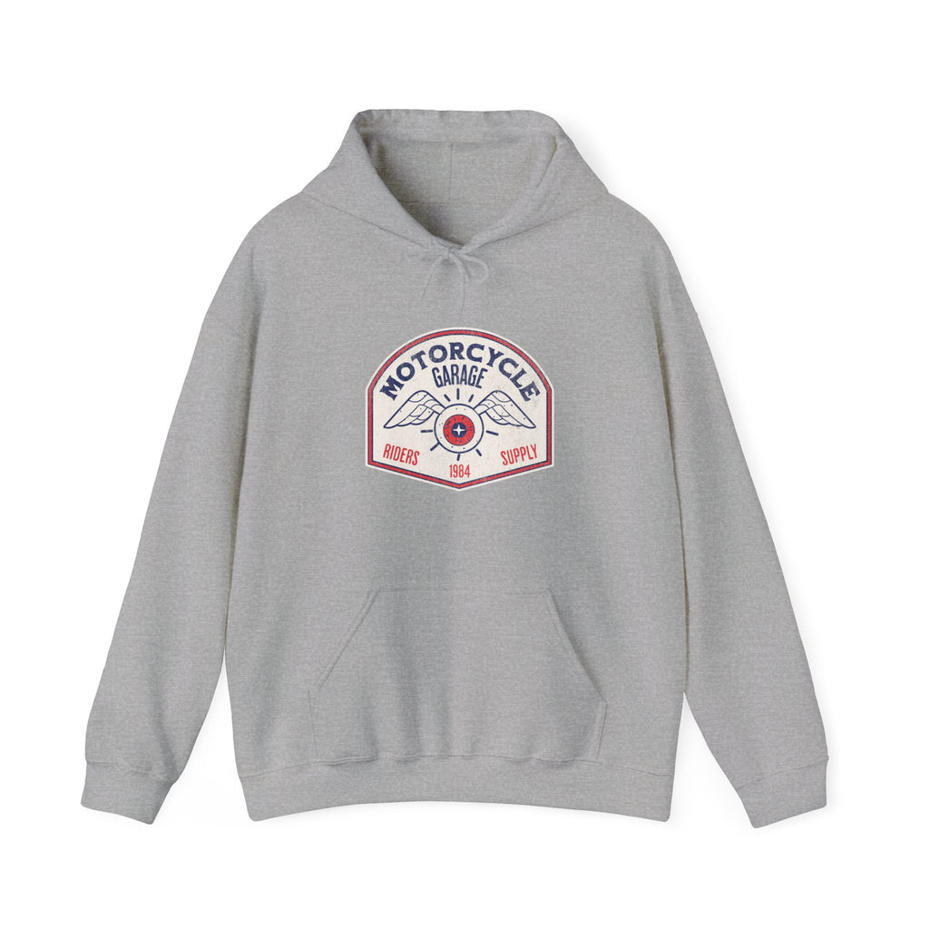 Motorcycle Garage 1984 Hoodie