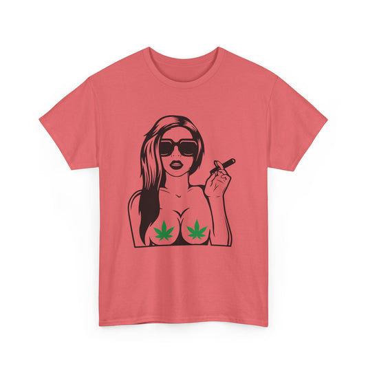 Woman Smoking Joint Cannabis T-Shirt