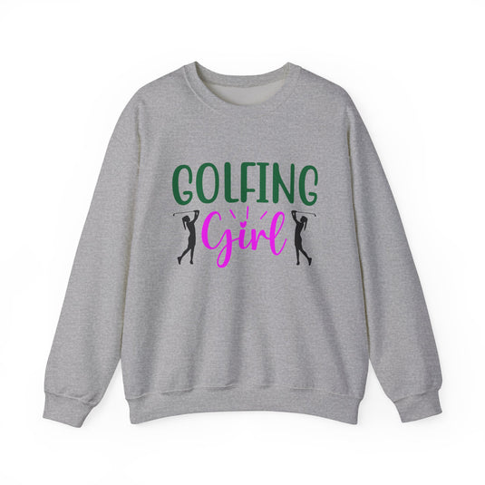 Golfing Girl Golf Sweatshirt