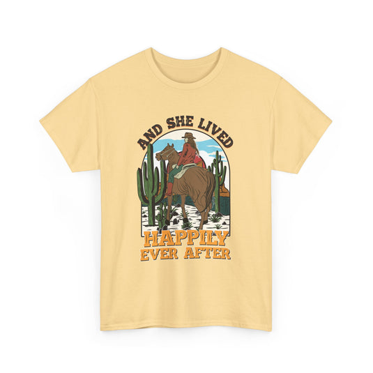 And She Lived Happily Ever After Western T-Shirt