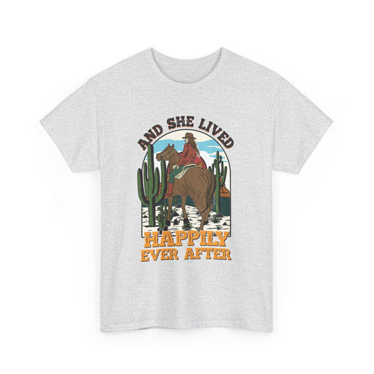 And She Lived Happily Ever After Western T-Shirt