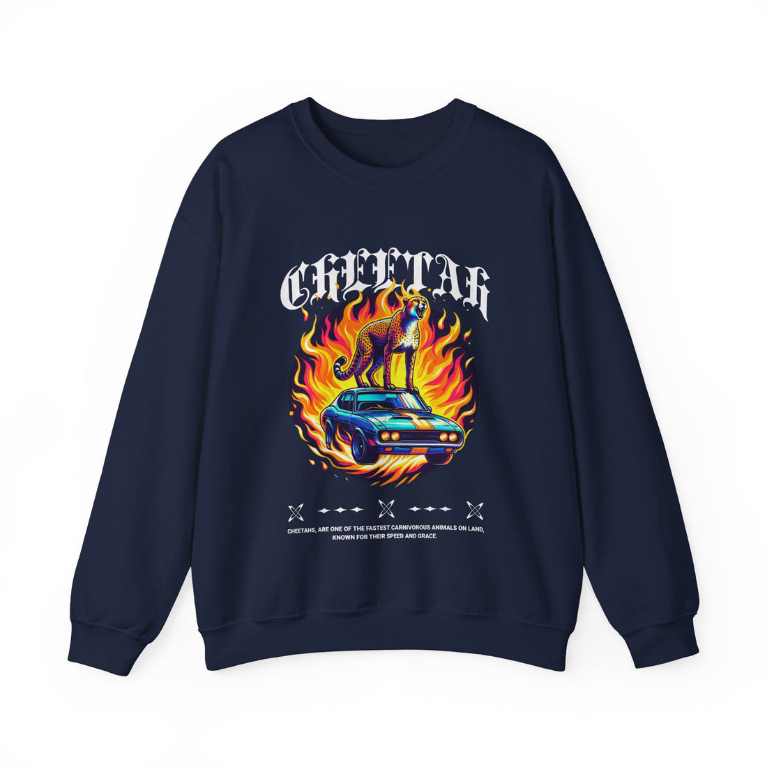 Cheetah Muscle Car Sweatshirt