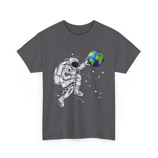 Astronaut Pushing Earth Space T-Shirt