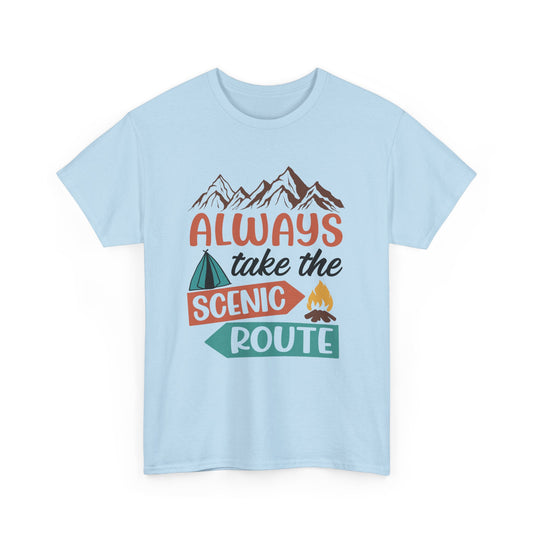 Always Take The Scenic Route Camping T-Shirt