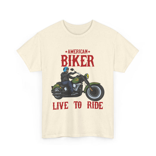 American Biker Motorcycle T-Shirt