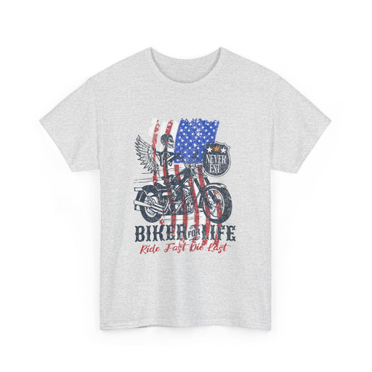 Biker For Life Motorcycle T-Shirt