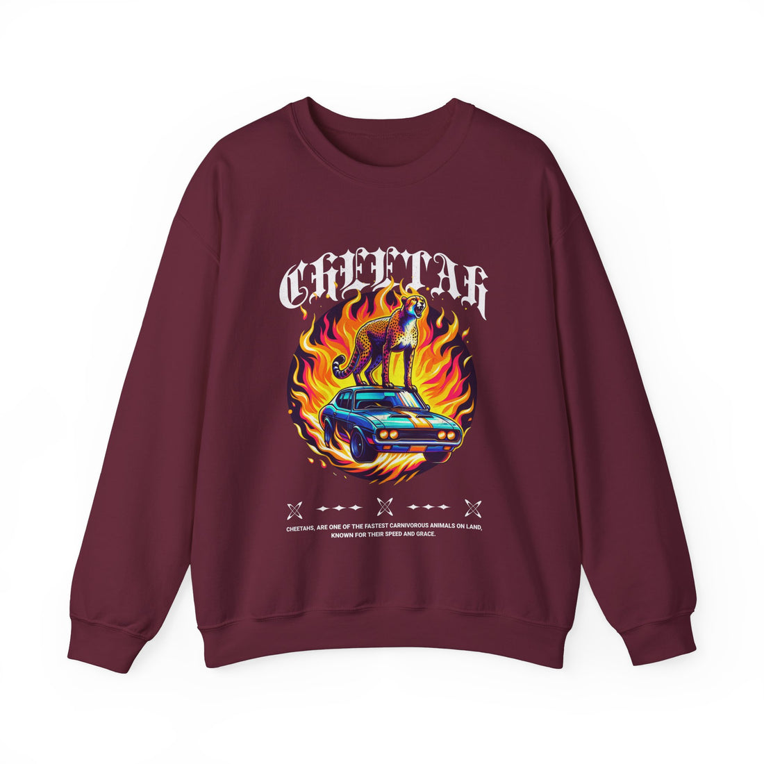 Cheetah Muscle Car Sweatshirt