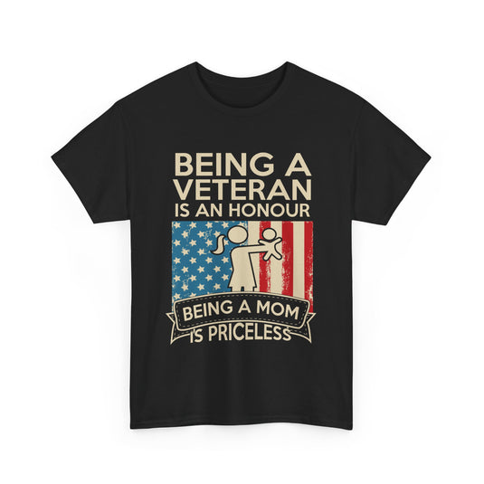 Being a Mom Is Priceless Patriotic T-Shirt