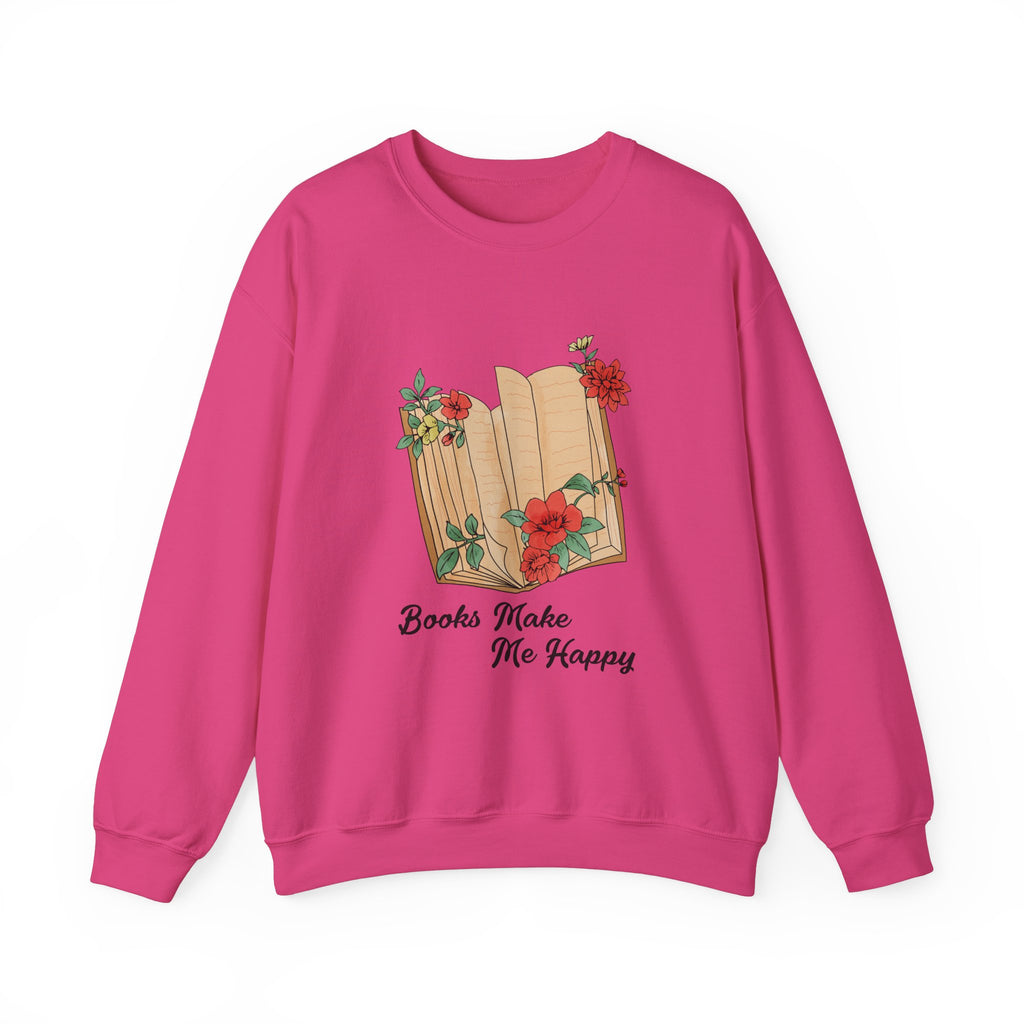 Books Make Me Happy Sweatshirt