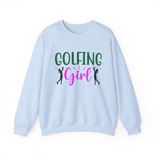 Golfing Girl Golf Sweatshirt