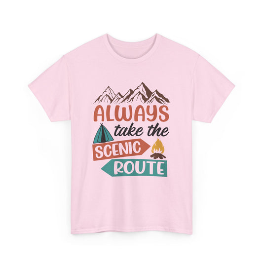 Always Take The Scenic Route Camping T-Shirt