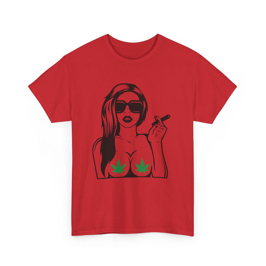 Woman Smoking Joint Cannabis T-Shirt