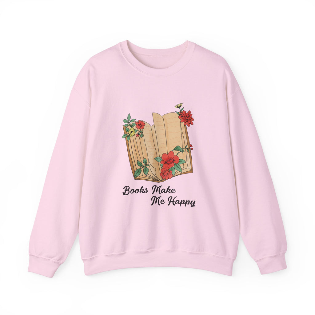 Books Make Me Happy Sweatshirt