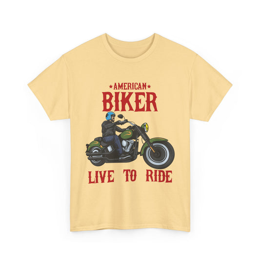 American Biker Motorcycle T-Shirt