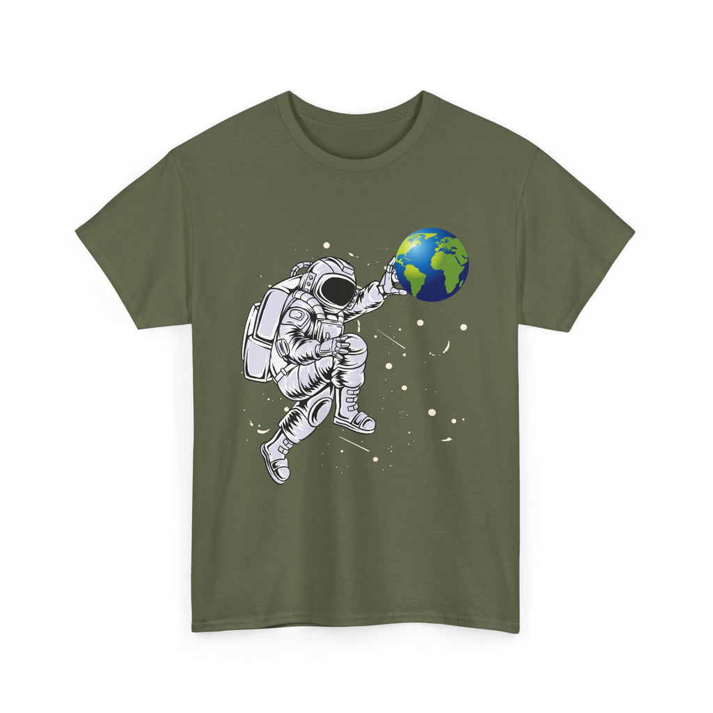 Astronaut Pushing Earth  T-Shirt