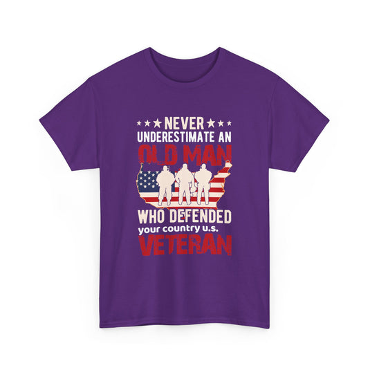 Never Underestimate A Veteran Patriotic T-Shirt