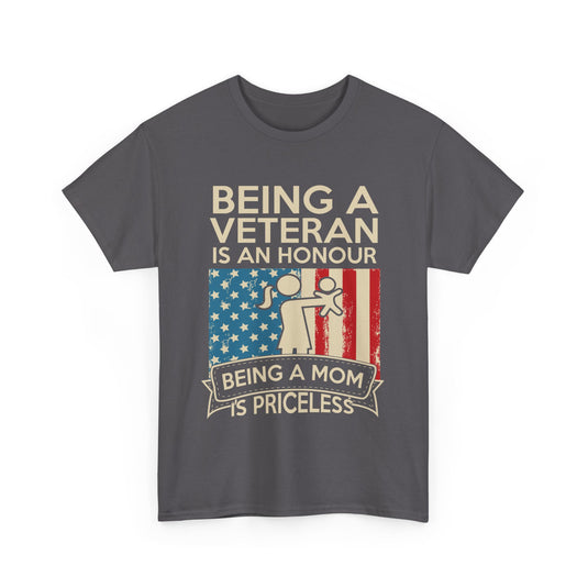 Being a Mom Is Priceless Patriotic T-Shirt