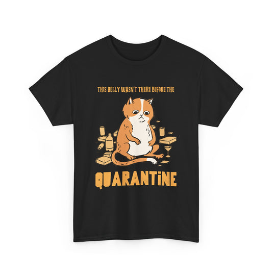 Belly Wasn't There Before Quarantine Cat T-Shirt