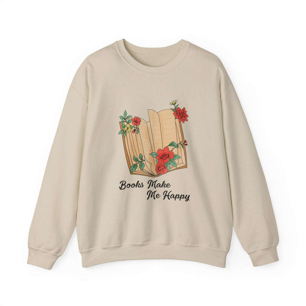 Books Make Me Happy Sweatshirt