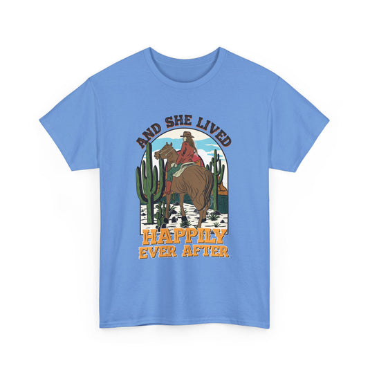 And She Lived Happily Ever After Western T-Shirt