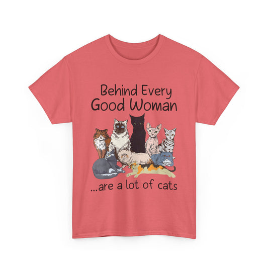 Behind Every Good Woman Cat T-Shirt