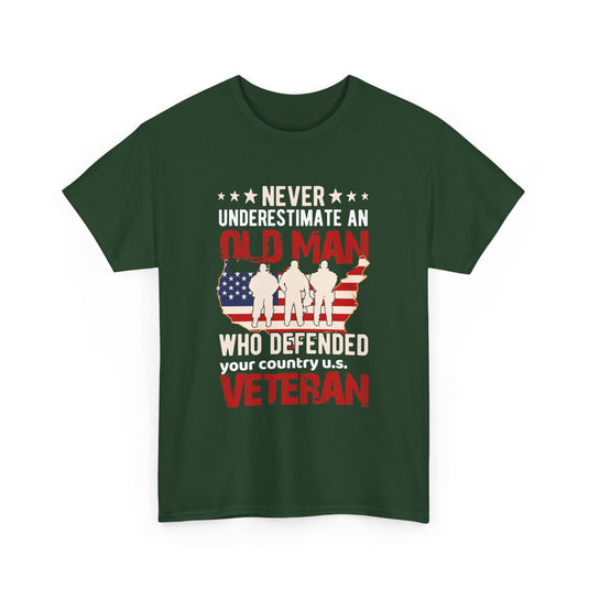 Never Underestimate A Veteran Patriotic T-Shirt