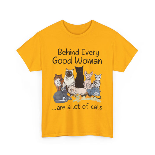 Behind Every Good Woman Cat T-Shirt