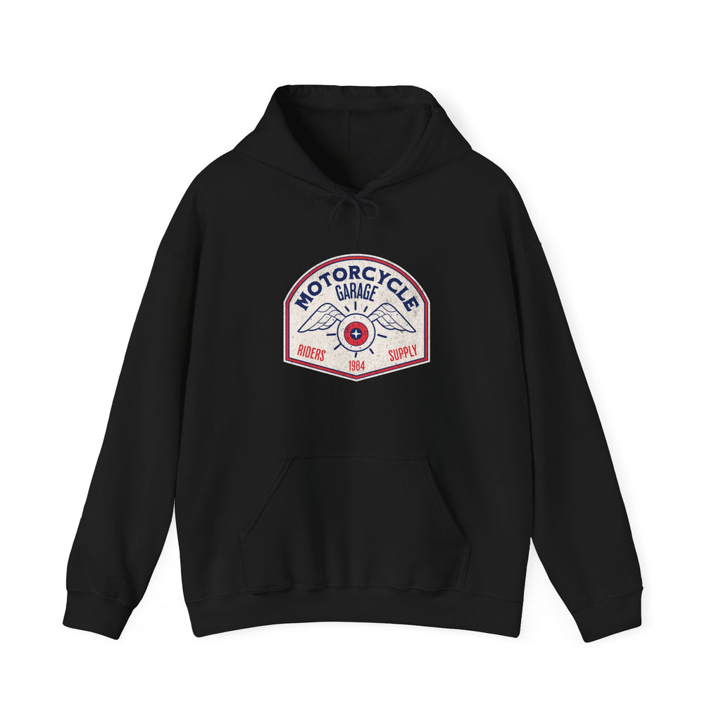 Motorcycle Garage 1984 Hoodie