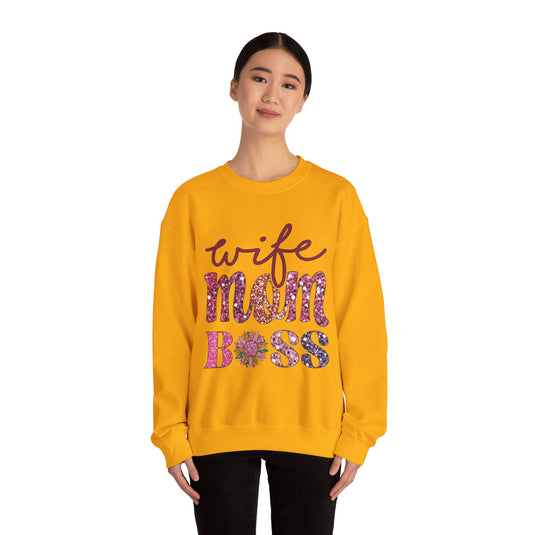 Wife Mom Boss Sweatshirt