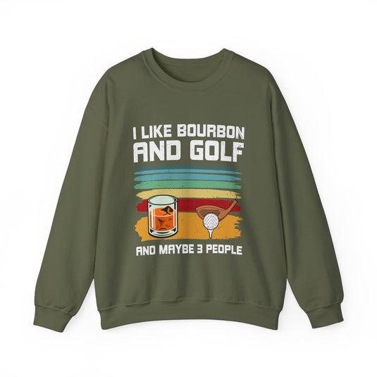 I Like Bourbon & Golf Sweatshirt