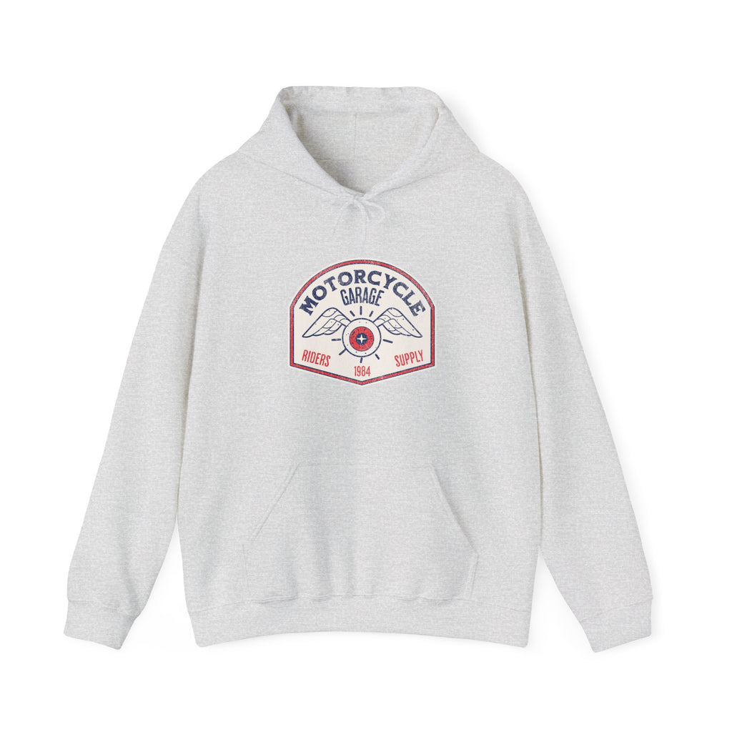 Motorcycle Garage 1984 Hoodie