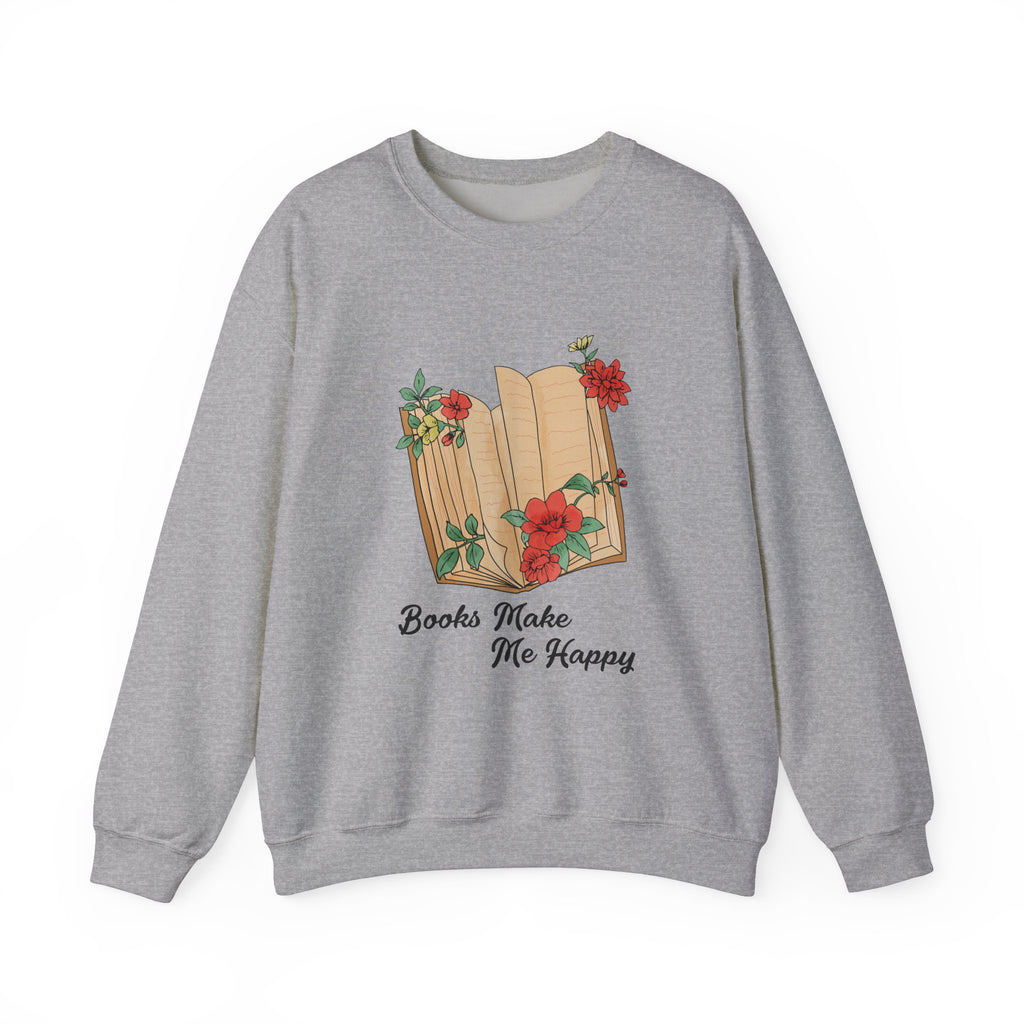 Books Make Me Happy Sweatshirt