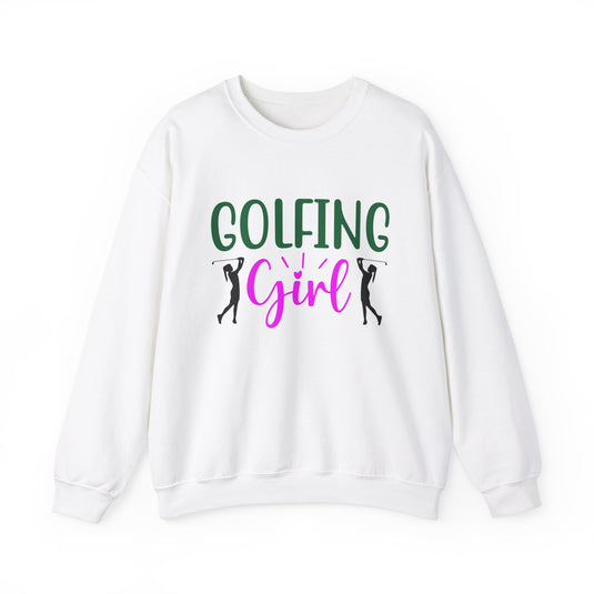 Golfing Girl Golf Sweatshirt