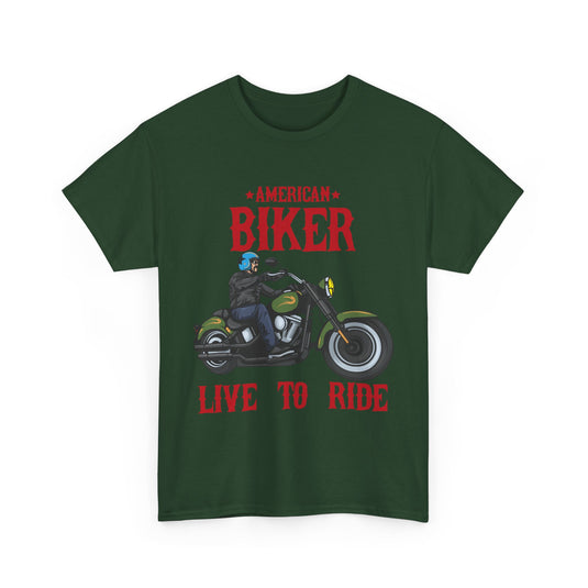 American Biker Motorcycle T-Shirt