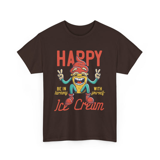 Happy Ice Cream Food T-Shirt