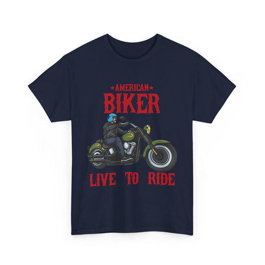 American Biker Motorcycle T-Shirt