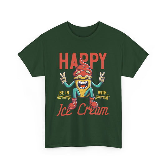 Happy Ice Cream Food T-Shirt