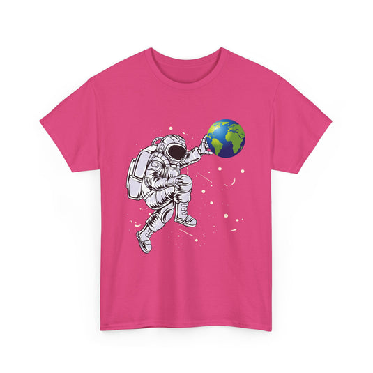 Astronaut Pushing Earth Space T-Shirt