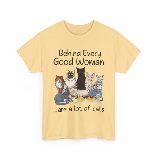 Behind Every Good Woman Cat T-Shirt