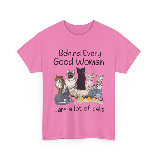 Behind Every Good Woman Cat T-Shirt